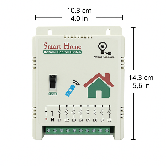 8 Channel IR Remote Control Relay Board | Fan & Light Home Automation