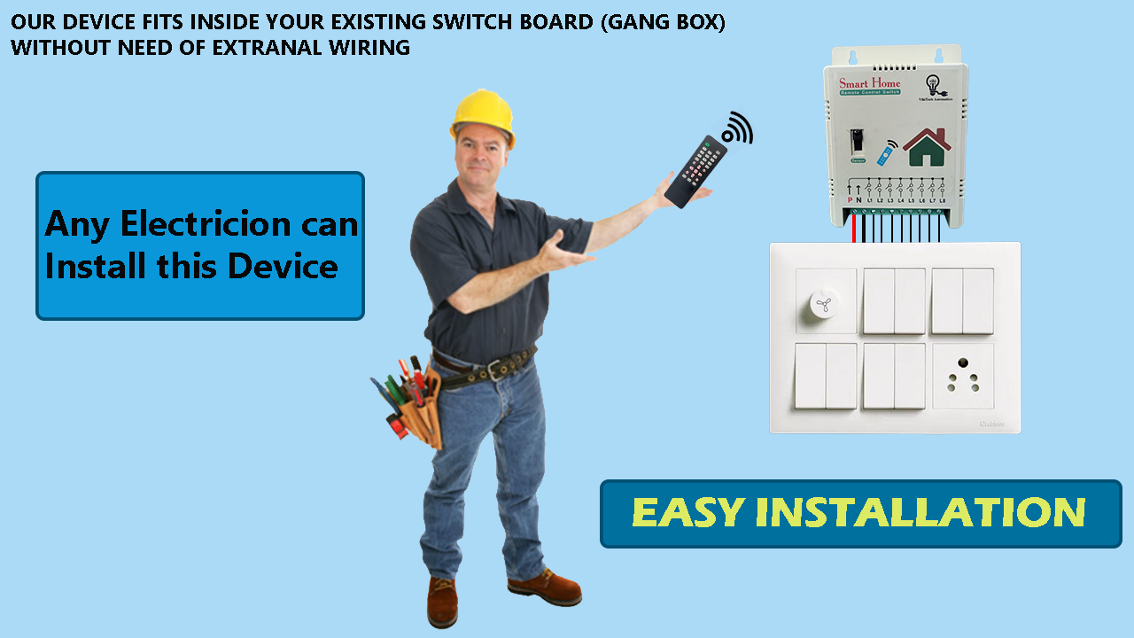 8 Channel IR Remote Control Relay Board | Fan & Light Home Automation